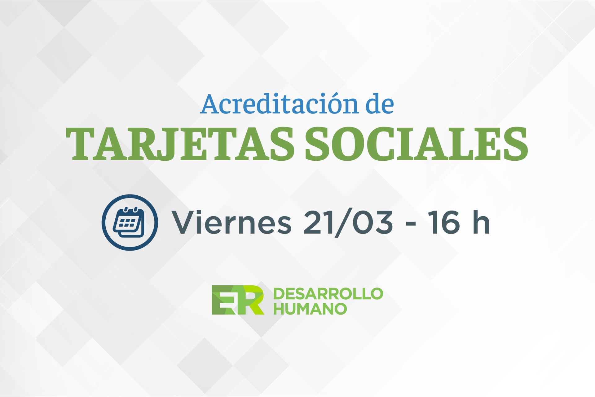 Este viernes se acreditan las tarjetas sociales